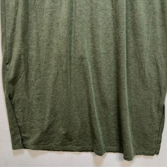 Ann Taylor Loft Womens A-Line Blouson Midi Dress Small Green Sleeveless Casual - Picture 5 of 10